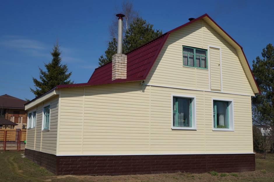 Сайдинг Корабельный брус + камень жженый